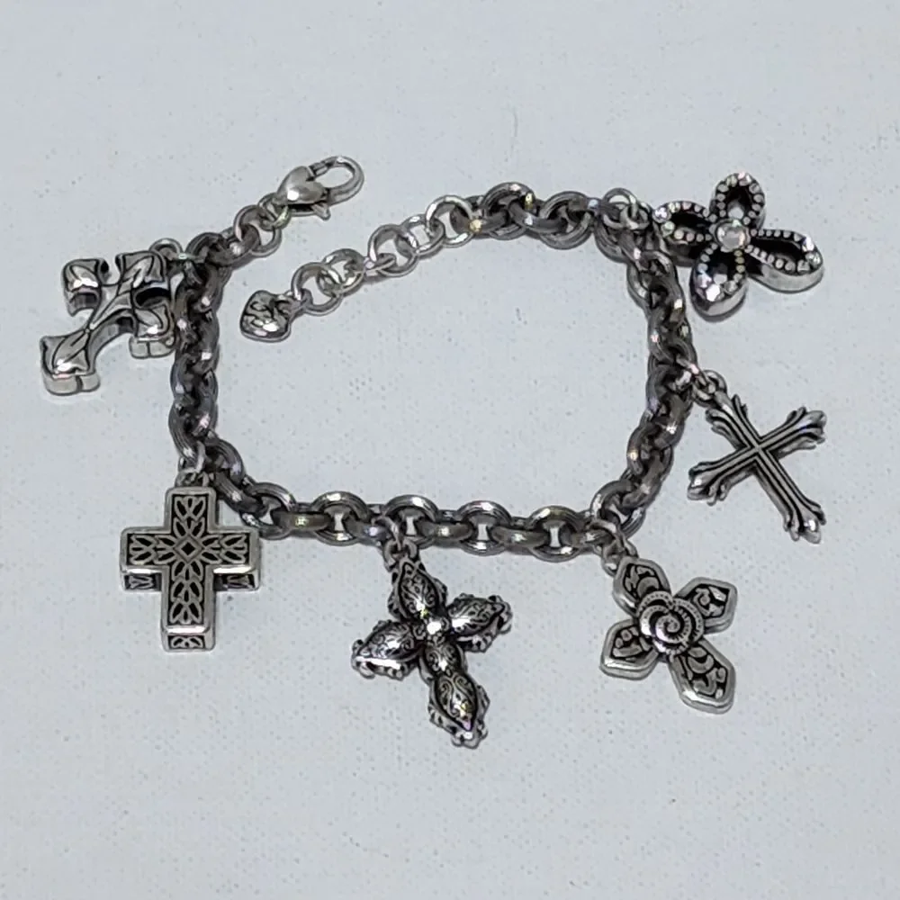 Brighton‎ faithful religious cross charm bracelet